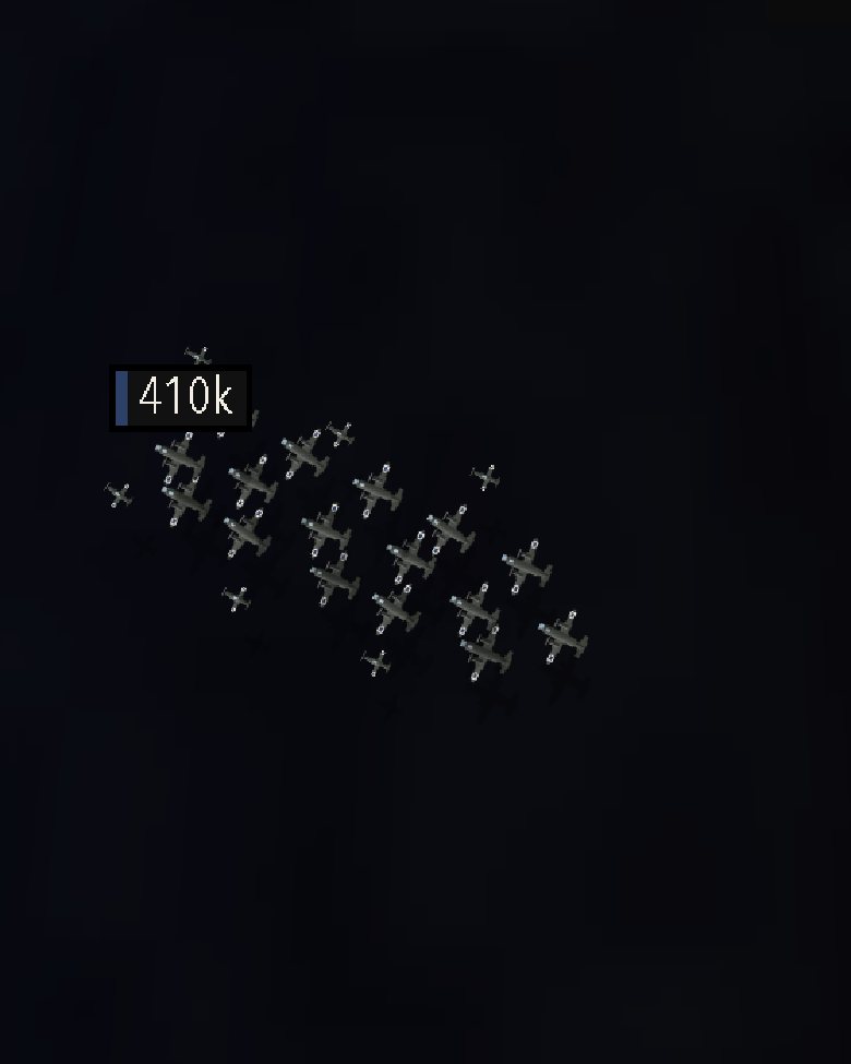 Aircraft flying over the Frontline Conquest battlefield